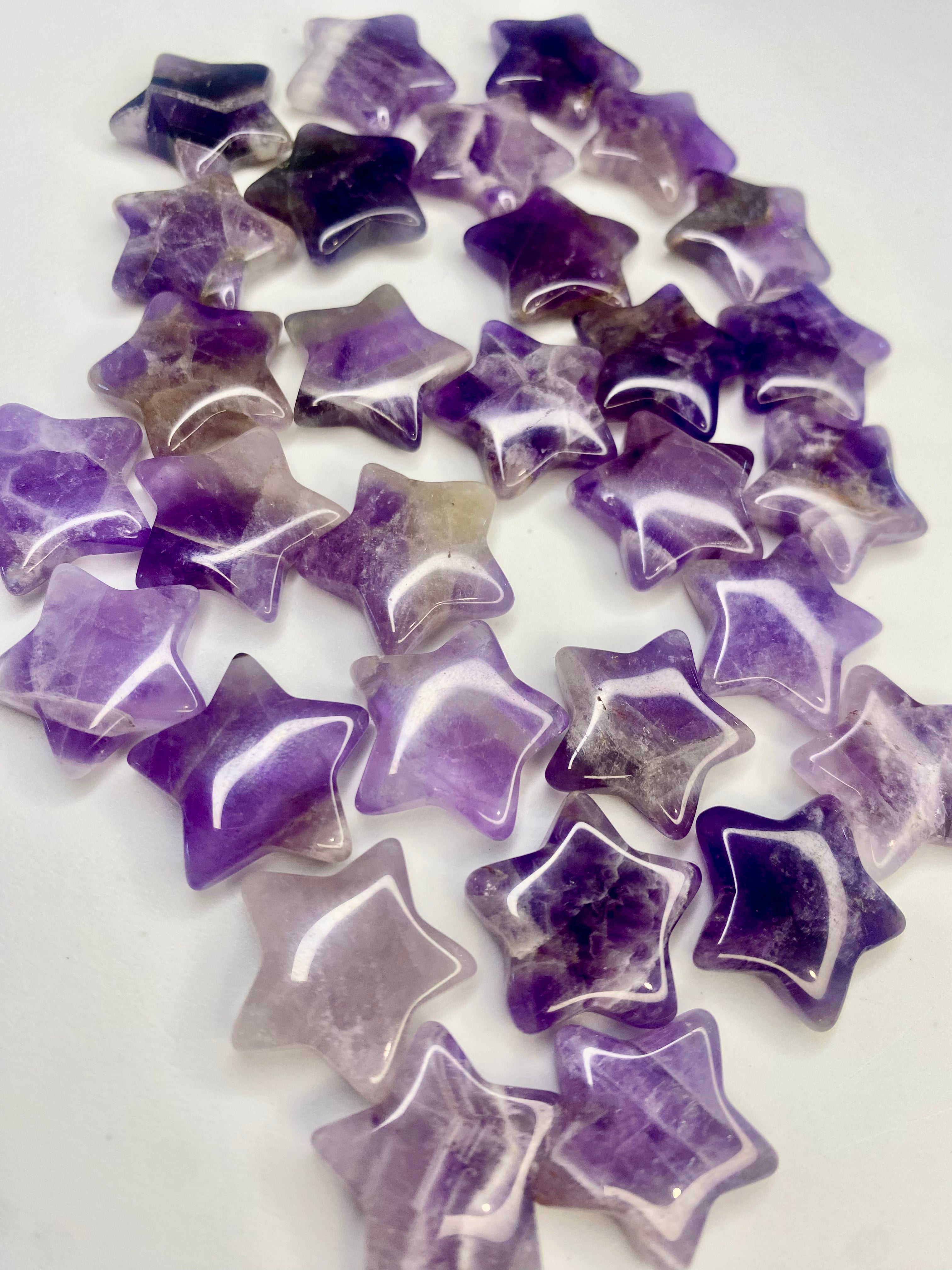 Carved Amethyst Star