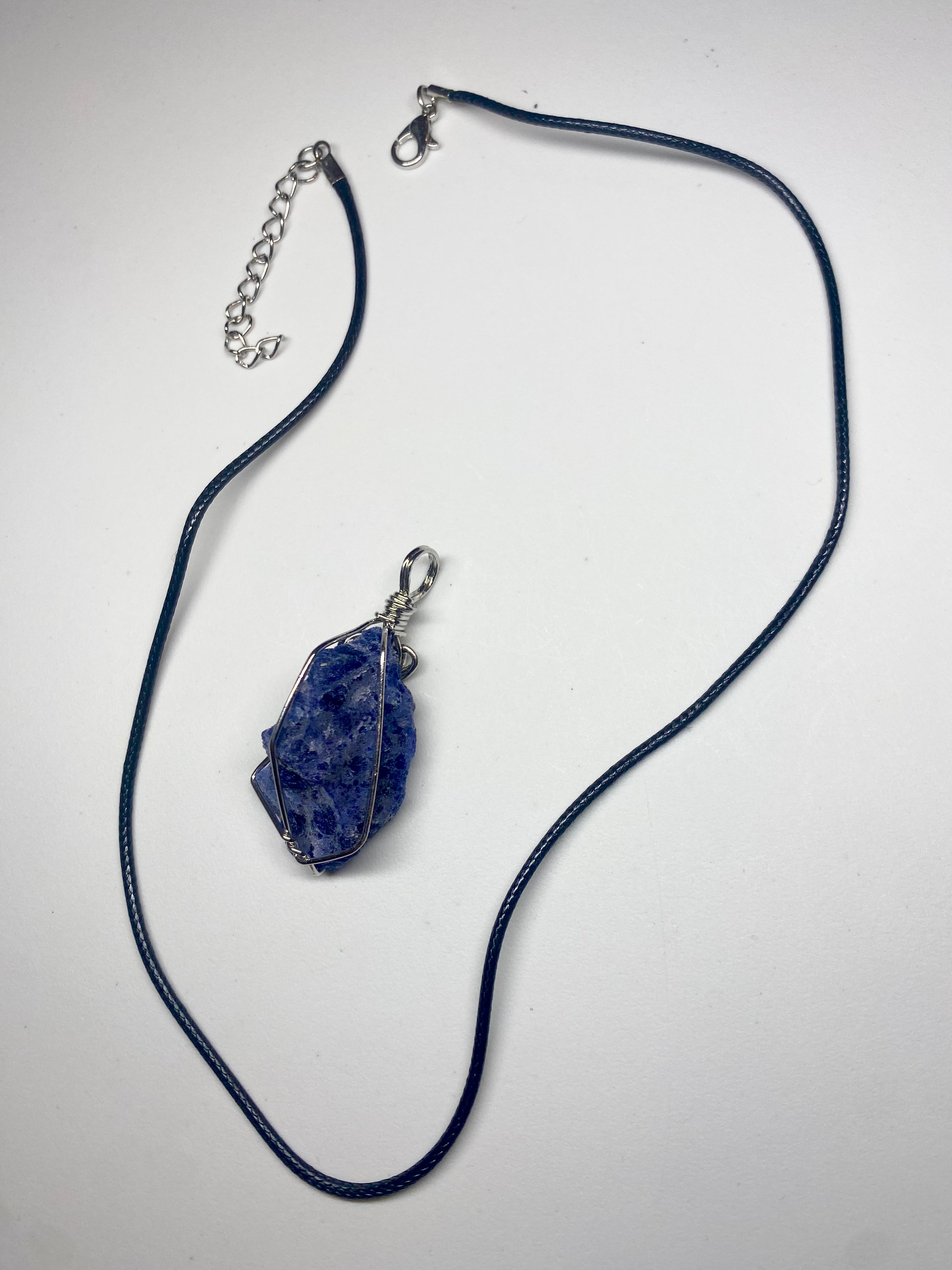 Blue Sodalite Raw Pendant