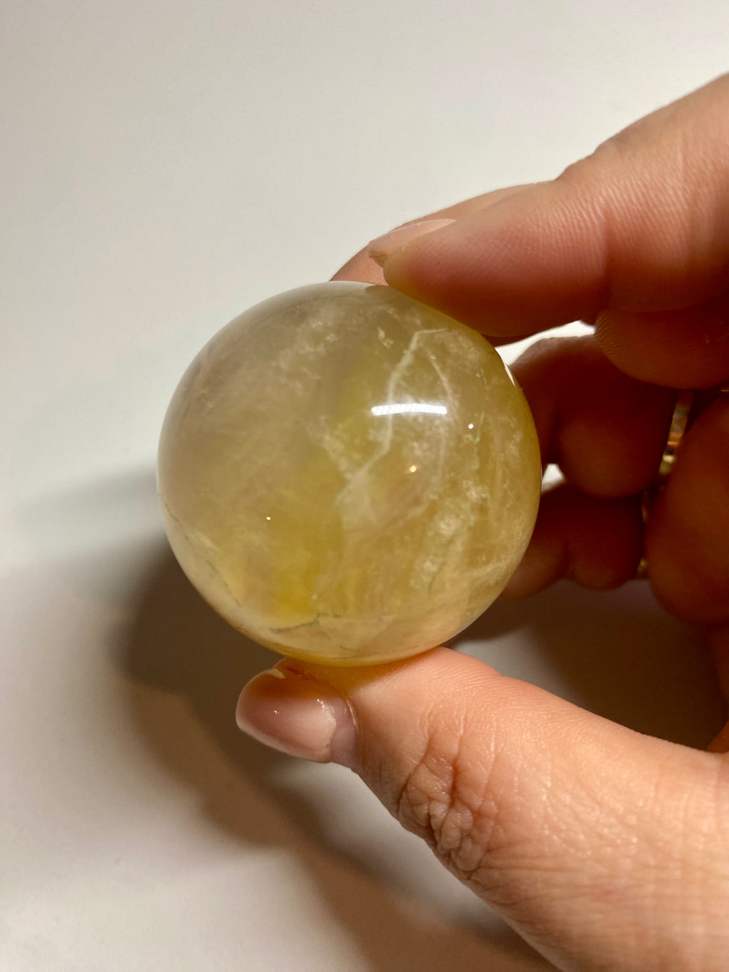 Honey Calcite Sphere