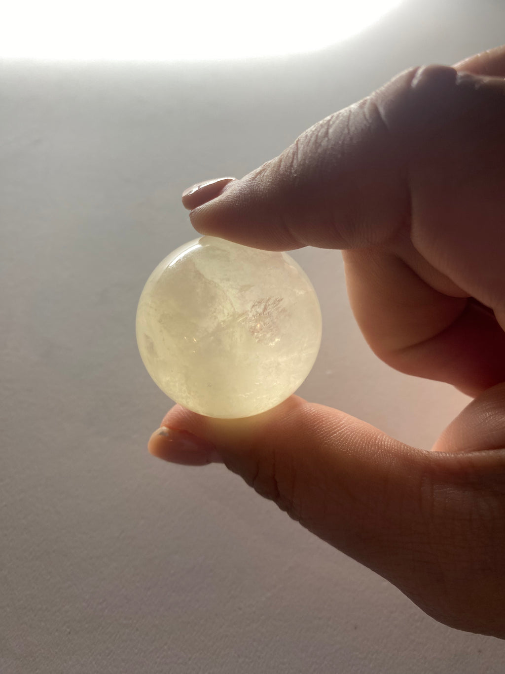 Honey Calcite Sphere
